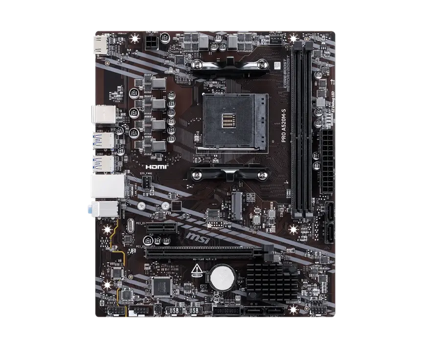 Μητρική πλακέτα, MSI PRO A520M-S /AM4