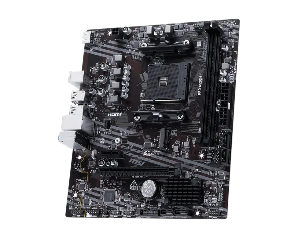 Дънна платка, MSI PRO A520M-S /AM4 - image 2