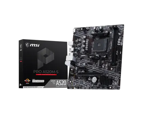 Дънна платка, MSI PRO A520M-S /AM4 - 5