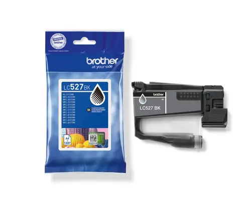 Консуматив, Brother LC527BK Black Ink Cartridge for MFCJ5010DW/MFCJ5110DW - 1300 page yield - 1