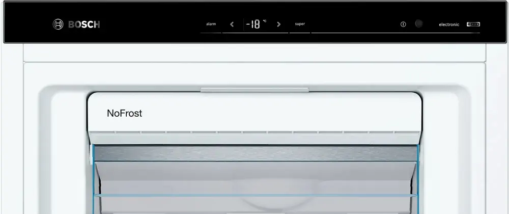 Фризер, Bosch GSN54AWDV SER6 FS upright freezer, NoFrost, D, 176/70/65cm, 328l, 38dB(C), IC, 5 drawers (1 BigBox), 2 shelfs, IceTwister, handle, white - image 1