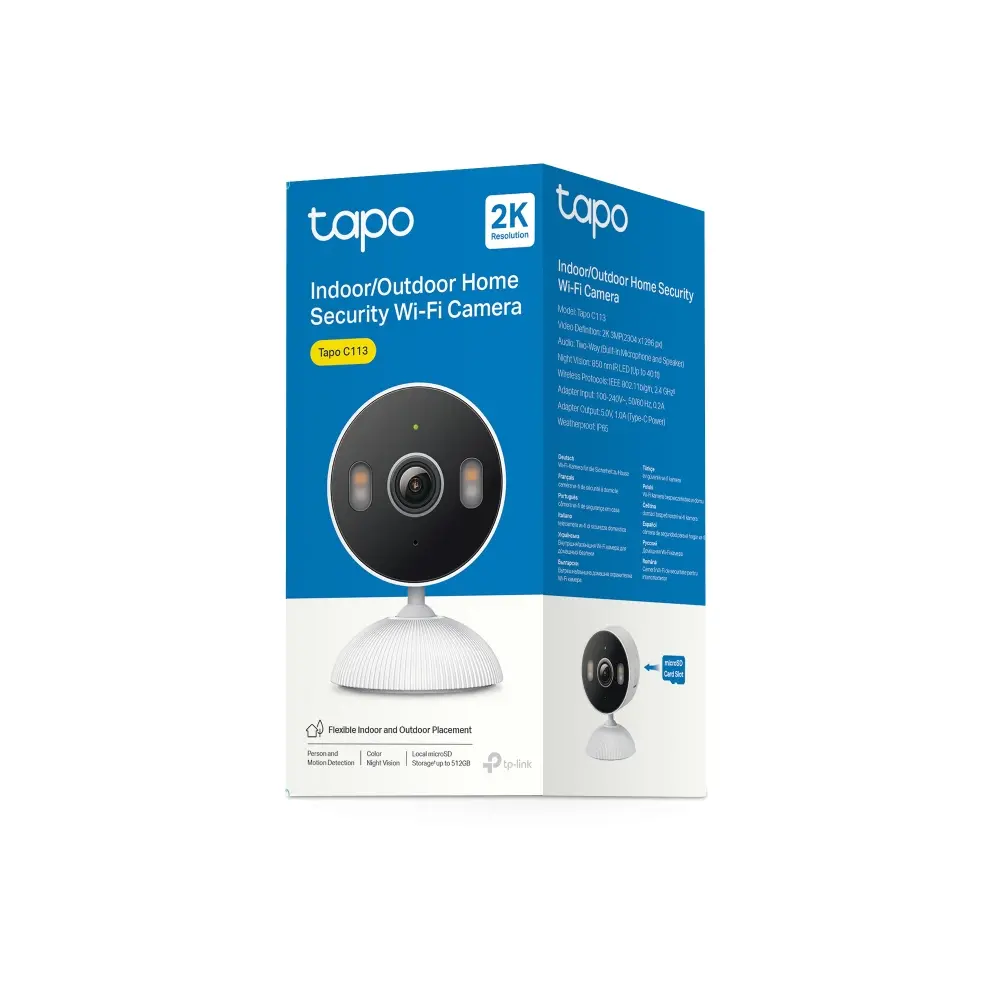 Камера TP-Link Tapo C113,2K 3MP, Indoor/Outdoor охранителна., Micro SD,mic - image 9