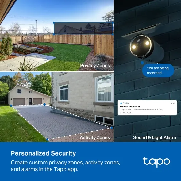 Камера TP-Link Tapo C465,8MP WiFi,oхр.камера на батерии с вграден соларен панел - image 10