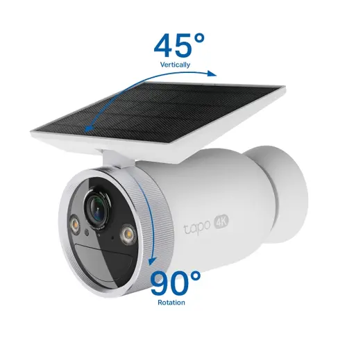 Камера TP-Link Tapo C465,8MP WiFi,oхр.камера на батерии с вграден соларен панел - 4