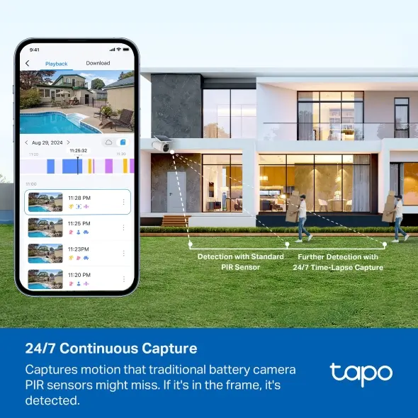 Камера TP-Link Tapo C465,8MP WiFi,oхр.камера на батерии с вграден соларен панел - image 6