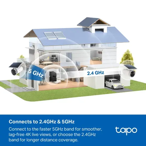 Камера TP-Link Tapo C465,8MP WiFi,oхр.камера на батерии с вграден соларен панел - 10