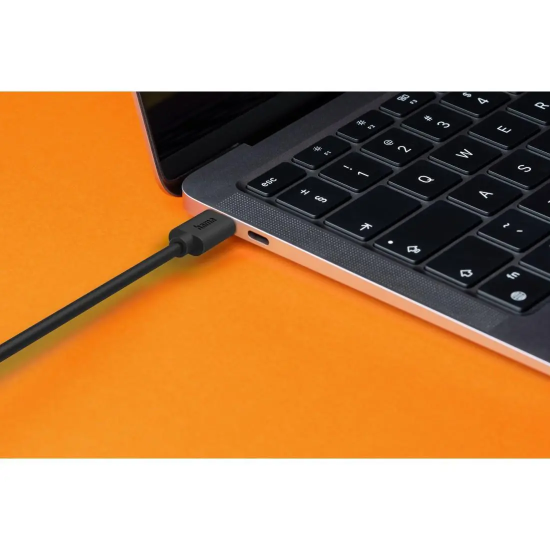 HAMA Кабел за зареждане USB-C - USB-C, 60 W, 1.2 м, черен - image 2