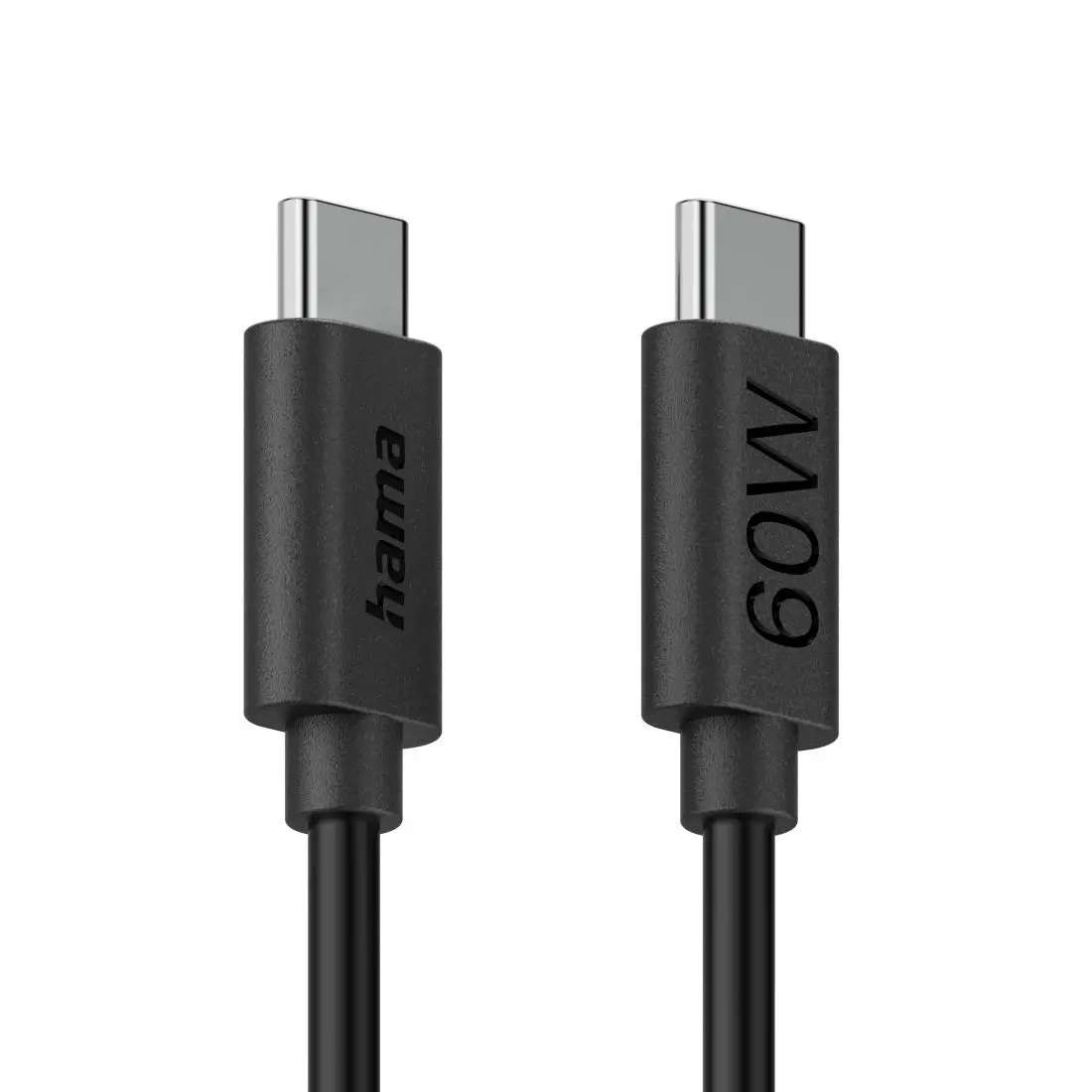 HAMA Cablu de încărcare USB-C - USB-C, 60 W, 1.2 m, negru - image 3