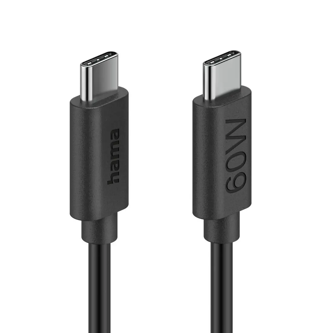 HAMA Καλώδιο φόρτισης USB-C - USB-C, 60 W, 1.2 m, μαύρο - image 4