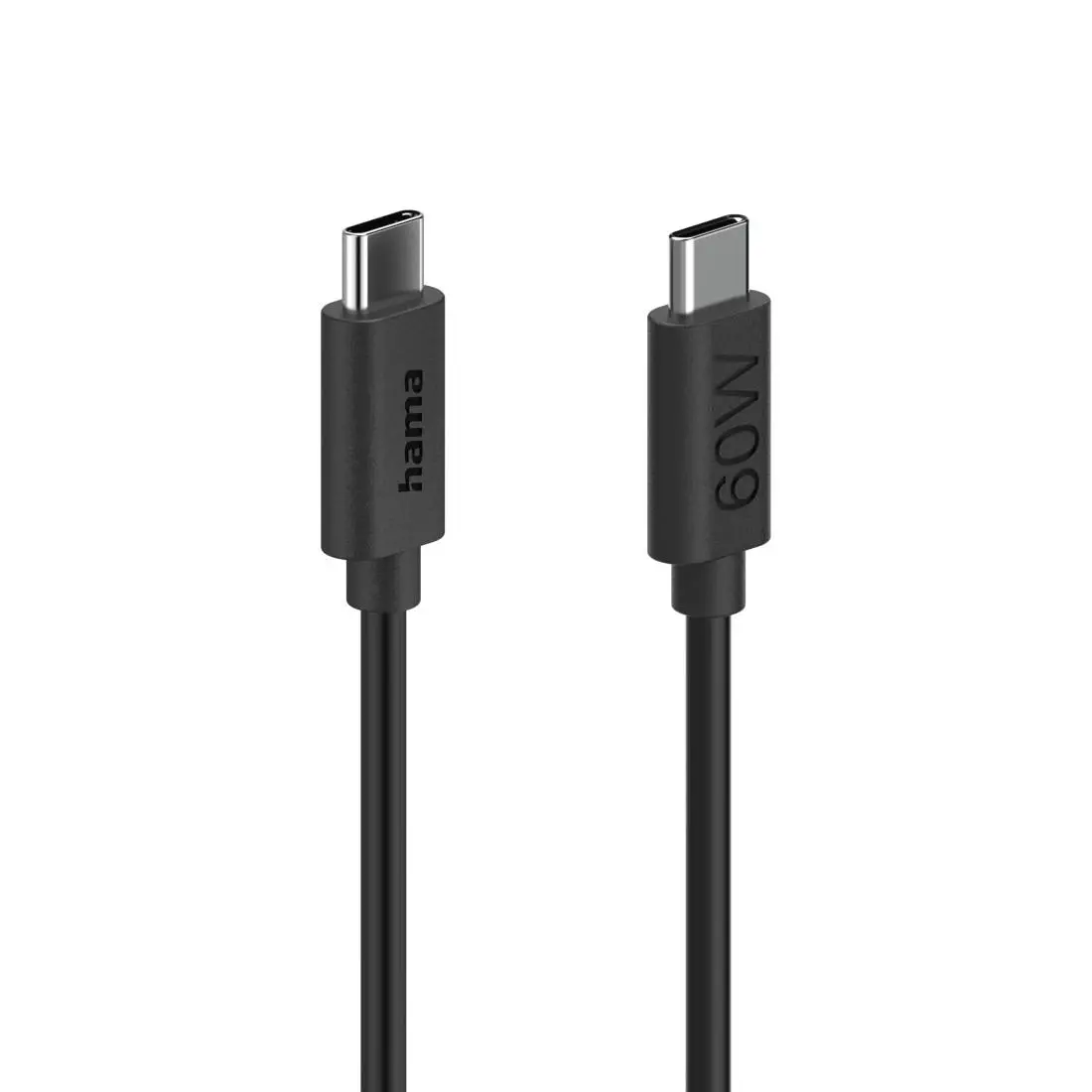 HAMA Cablu de încărcare USB-C - USB-C, 60 W, 1.2 m, negru - image 5