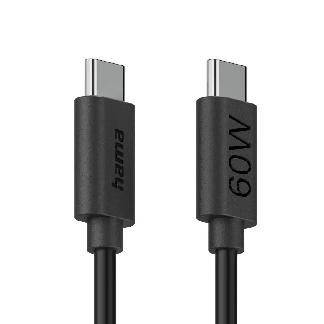 HAMA Кабел за зареждане USB-C - USB-C, 60 W, 1.2 м, черен - image 7