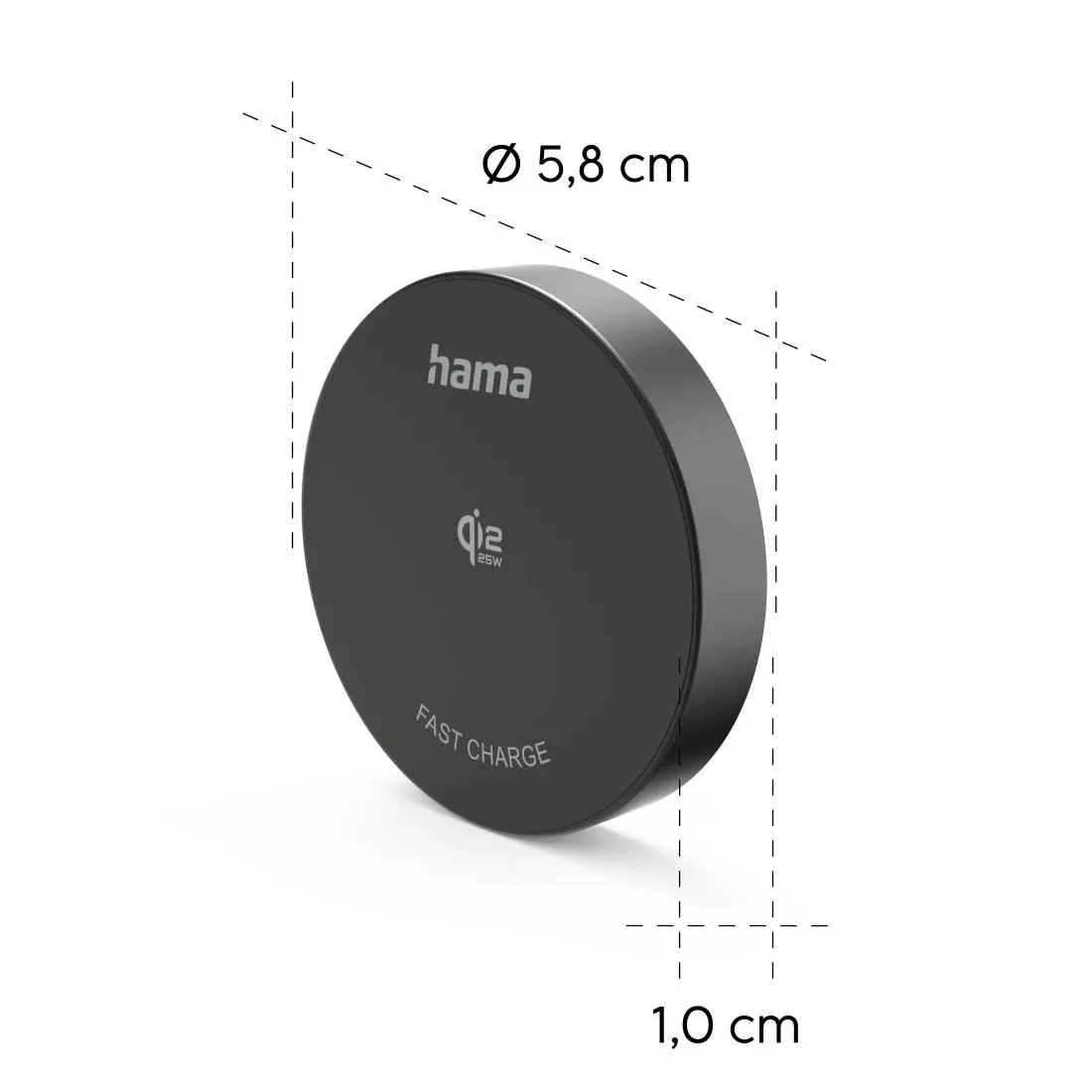 HAMA Încărcător wireless Qi2 25W, încărcare rapidă, negru - image 9
