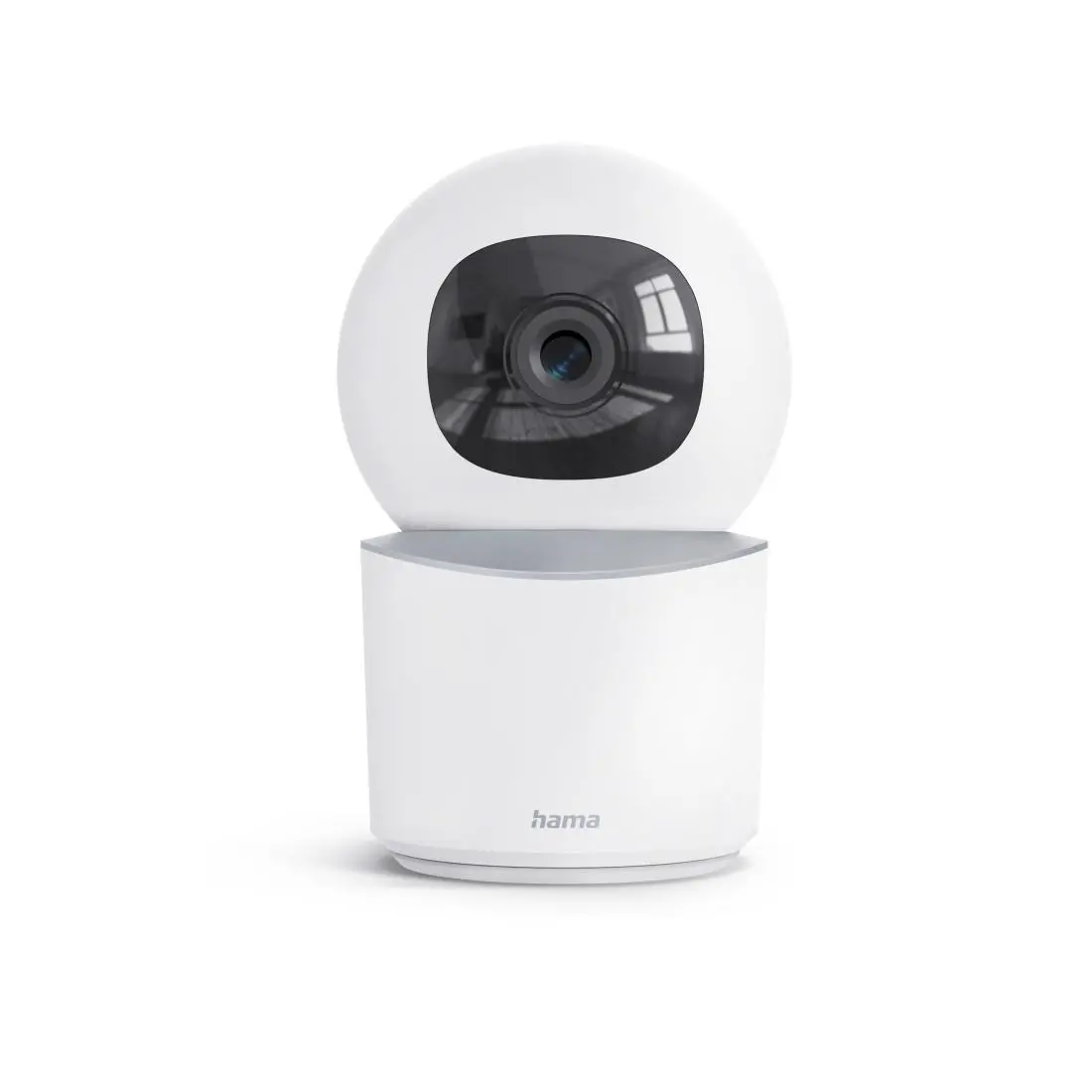 HAMA Cameră Wi-Fi, pentru interior, cu înregistrare, rotativă, albă