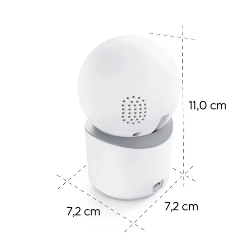 HAMA Wi-Fi камера, за закрити помещения, записваща, въртяща се, бяла - 12