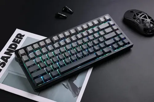 MCHOSE геймърска механична клавиатура Wireless Gaming Mechanical Keyboard G75 Pro - Tofu Switch v2 [Linear] (English US), Blue Cabbage - 3