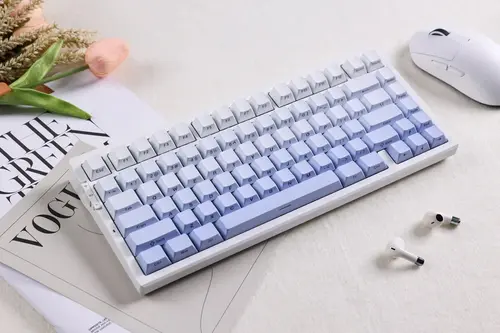 MCHOSE gaming μηχανικό πληκτρολόγιο Wireless Gaming Mechanical Keyboard G75 Pro - Tofu Switch v2 [Linear] (English US), Blue Cabbage - 4