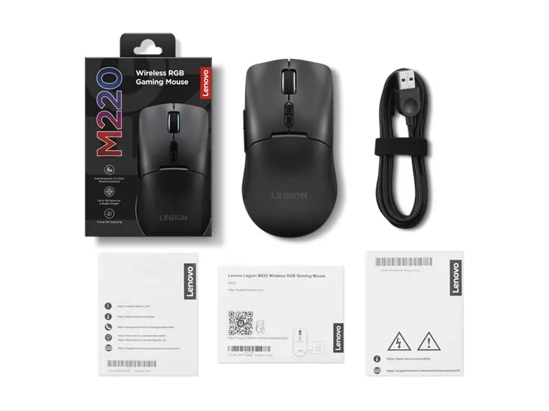 LENOVO Legion M220 Wireless RGB Gaming Mouse Eclipse Black - image 3