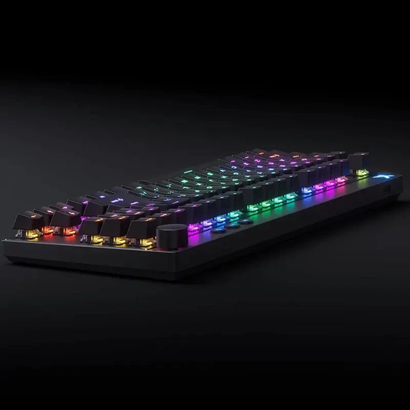MCHOSE геймърска механична клавиатура Gaming Mechanical Keyboard Mix 87 Ultra Esports - 8K, Mount Tai Magnetic Switch GT [Tactile] (English US), Black - image 1
