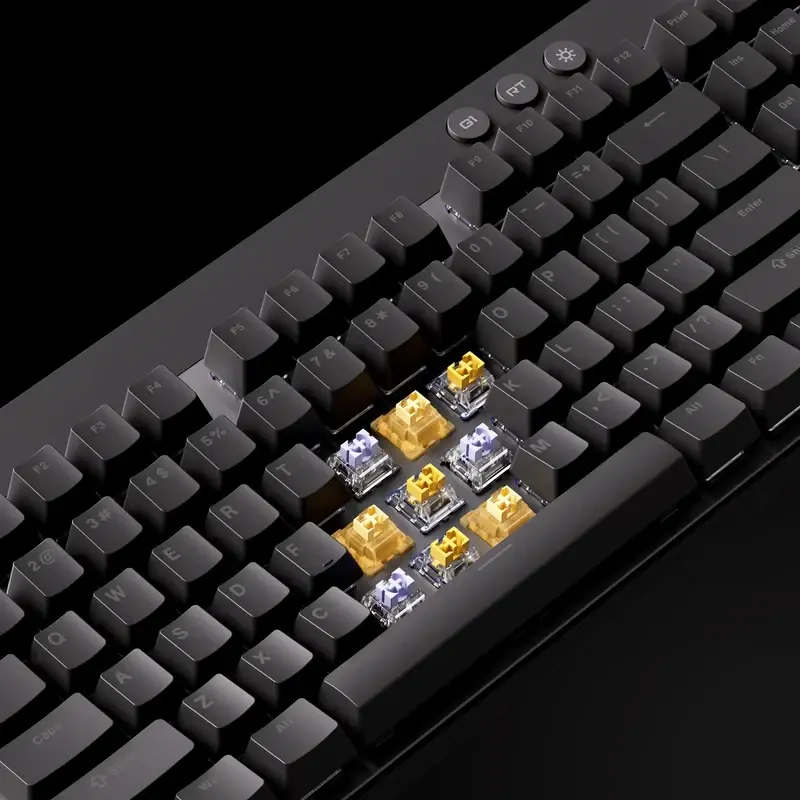 MCHOSE геймърска механична клавиатура Gaming Mechanical Keyboard Mix 87 Ultra Esports - 8K, Mount Tai Magnetic Switch GT [Tactile] (English US), Black - image 10