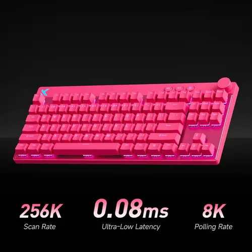 MCHOSE геймърска механична клавиатура Gaming Mechanical Keyboard Mix 87 Ultra Esports - 8K, Mount Tai Magnetic Switch GT [Tactile] (English US), Black - 4