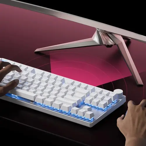 MCHOSE геймърска механична клавиатура Gaming Mechanical Keyboard Mix 87 Ultra Esports - 8K, Mount Tai Magnetic Switch GT [Tactile] (English US), Black - 5