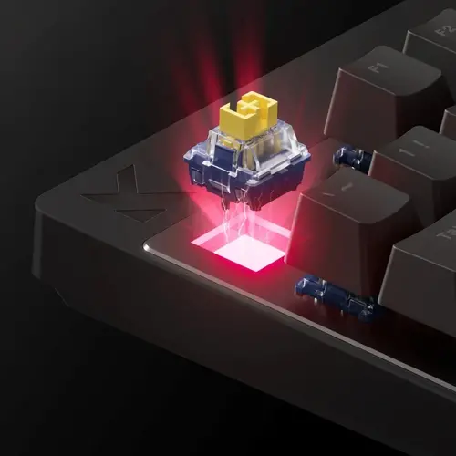 MCHOSE геймърска механична клавиатура Gaming Mechanical Keyboard Mix 87 Ultra Esports - 8K, Mount Tai Magnetic Switch GT [Tactile] (English US), Black - 7