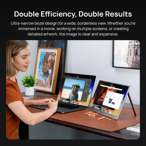 Arzopa преносим монитор Portable Monitor - Z1C - 16.1", 60Hz, IPS, Grey - 6