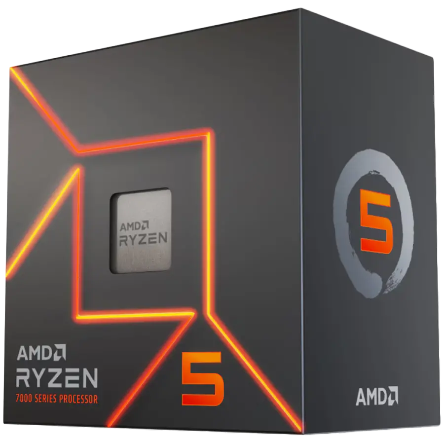 AMD CPU Desktop Ryzen 5 6C/12T 7500 (5.0GHz,38MB,65W,AM5) MPK