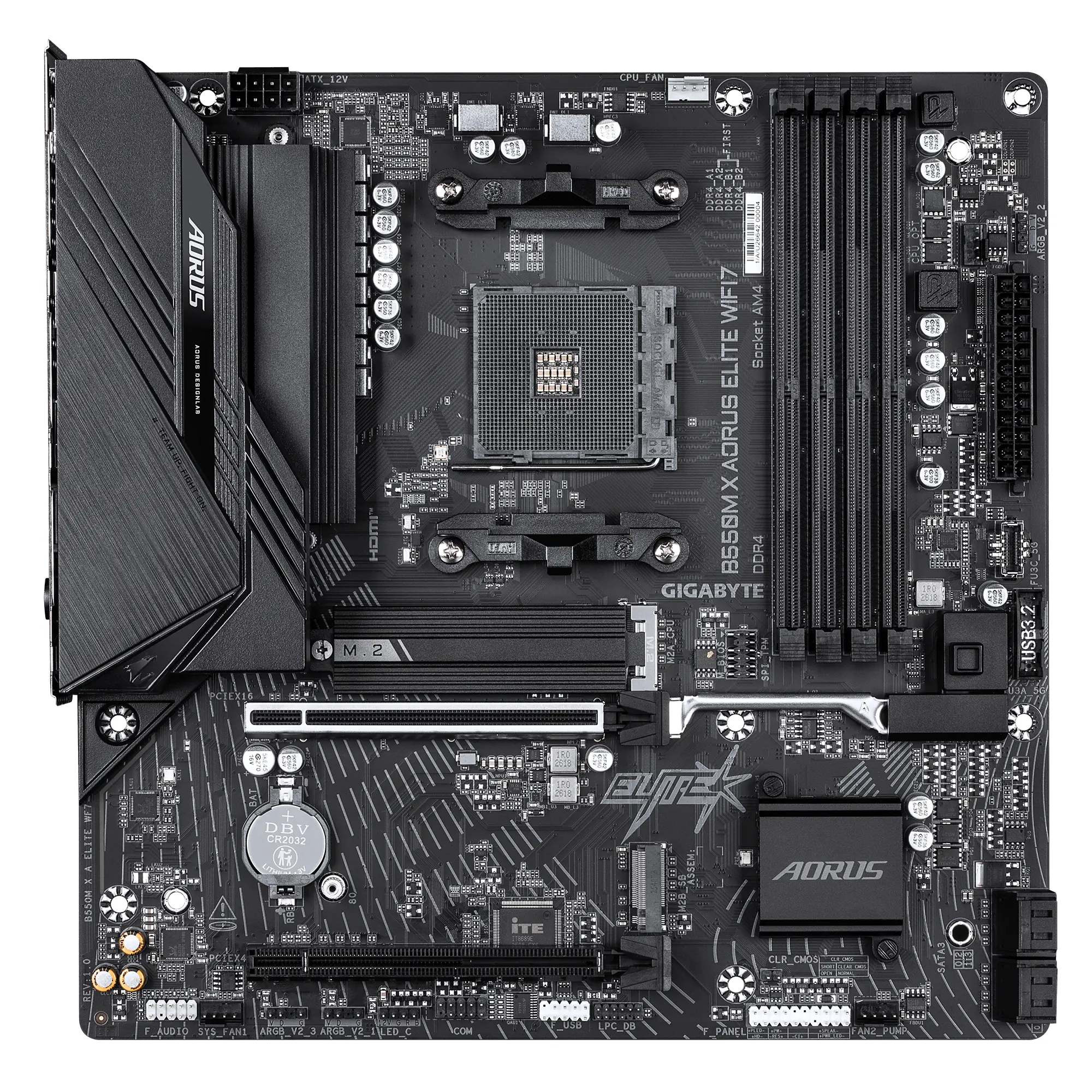Placă de bază GIGABYTE B550M X AORUS ELITE WIFI7, Socket AM4