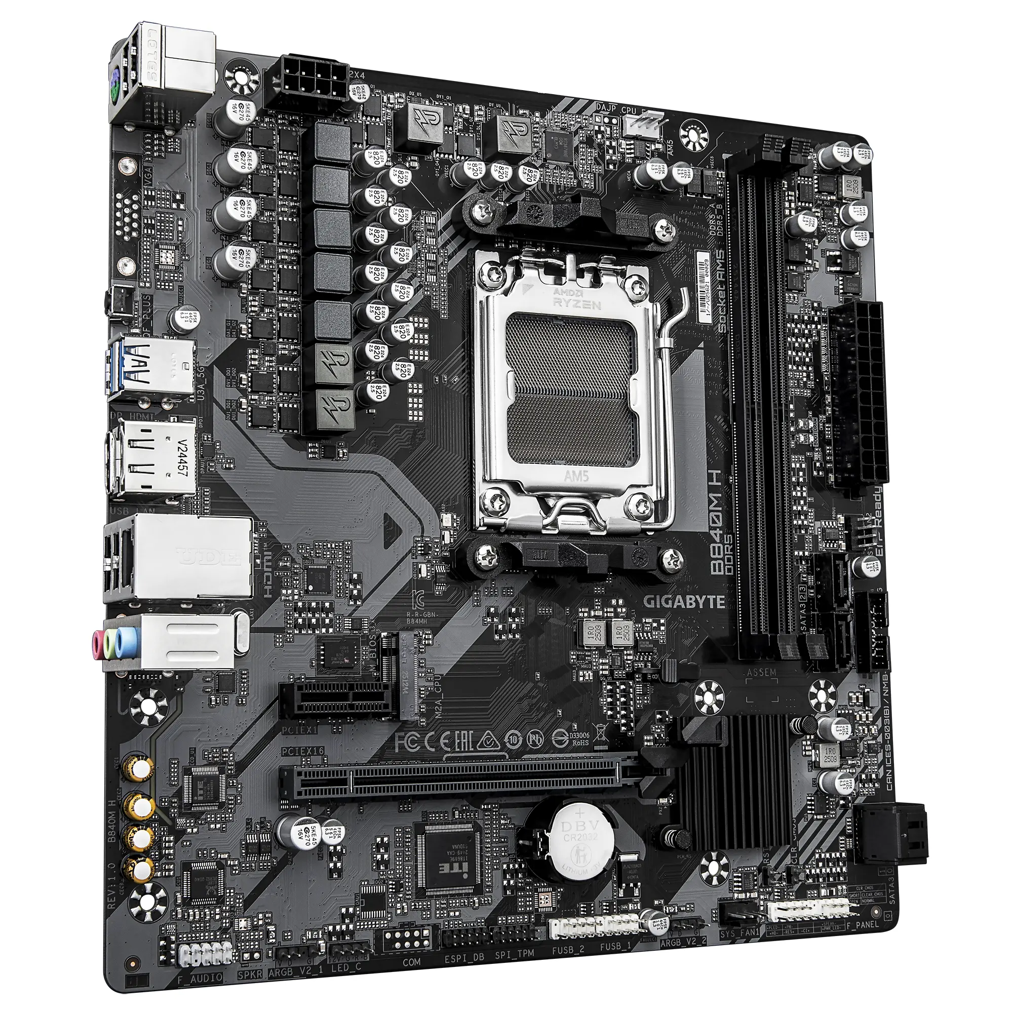 Дънна платка GIGABYTE B840M H socket AM5 - image 1