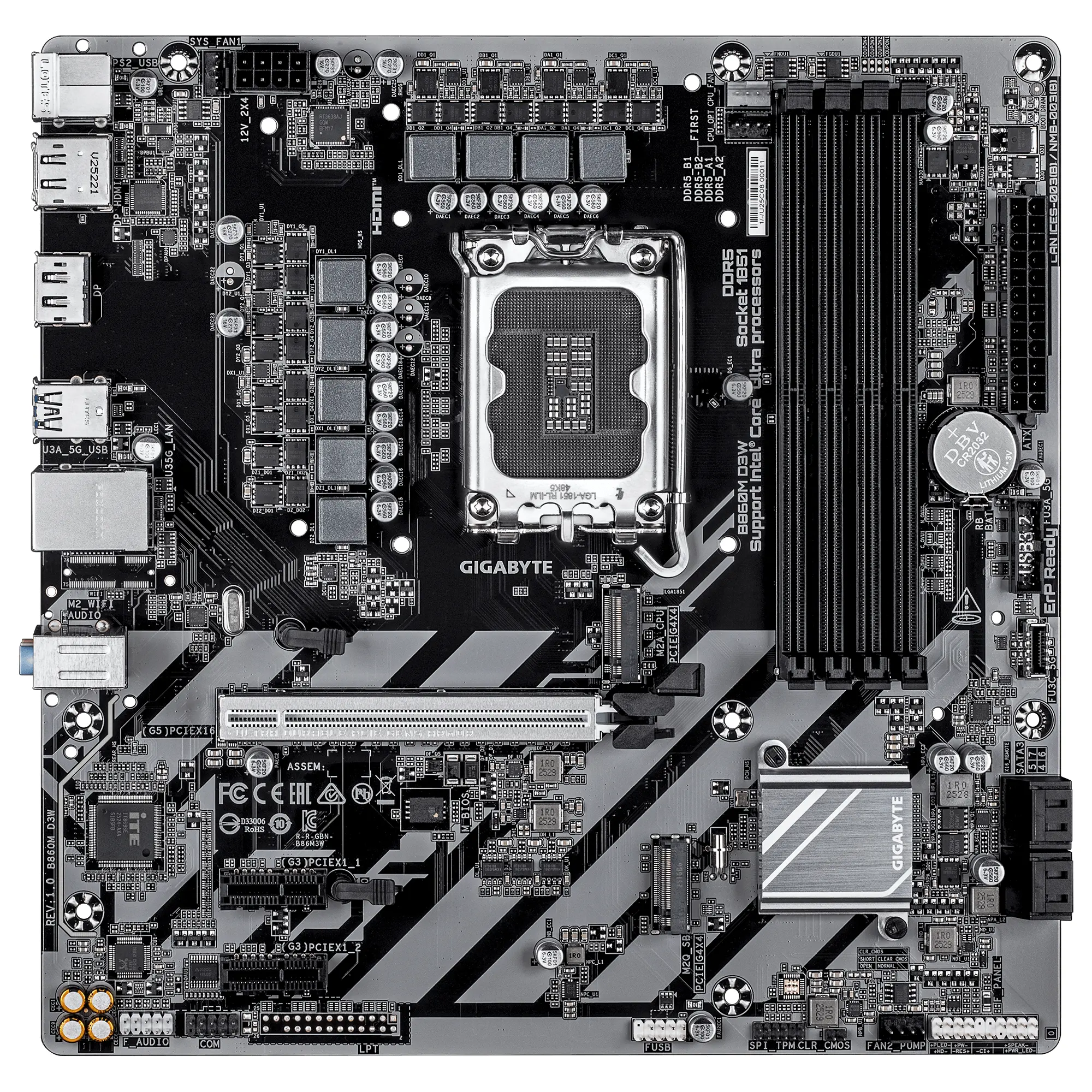 Μητρική κάρτα GIGABYTE B860M D3W, LGA 1851