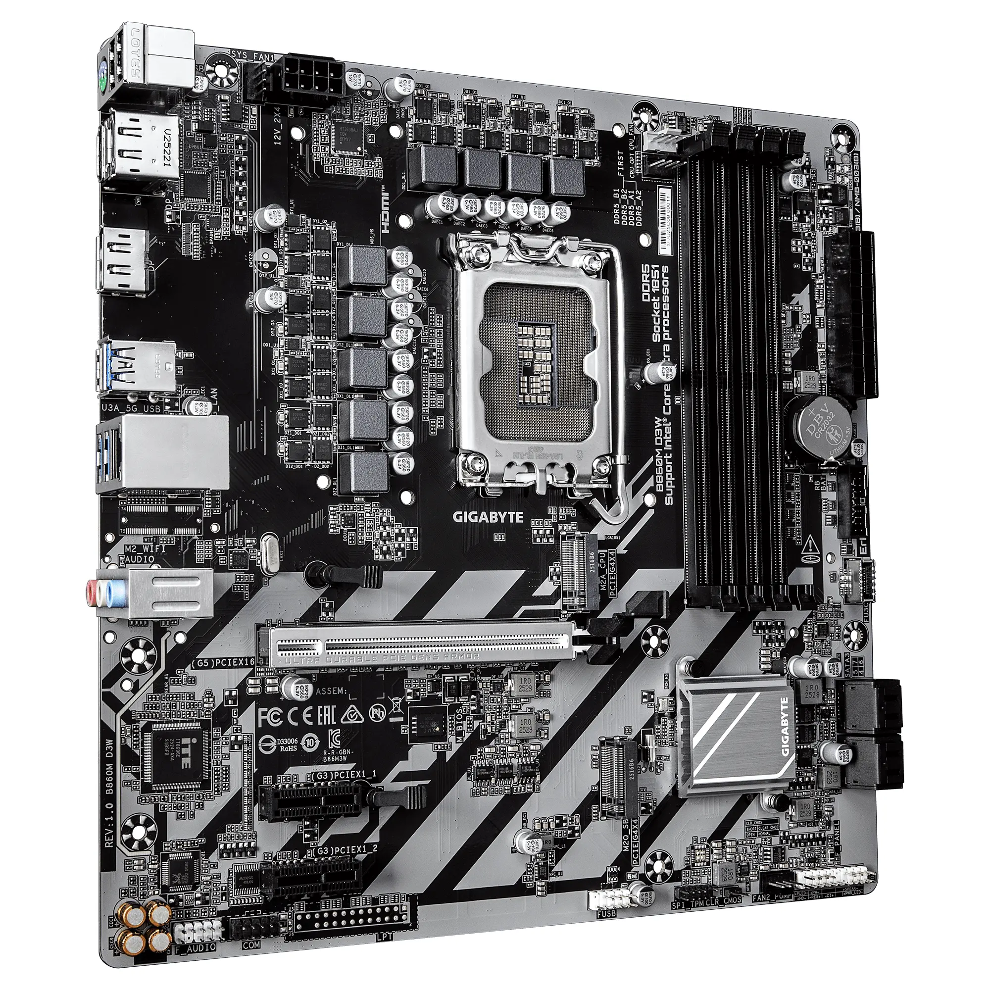 Μητρική κάρτα GIGABYTE B860M D3W, LGA 1851 - image 1