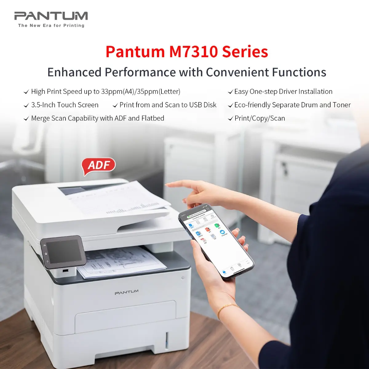 DISPOZITIV MULTIFUNCȚIONAL LASER PANTUM M7310DW - PN M7310DW - image 8