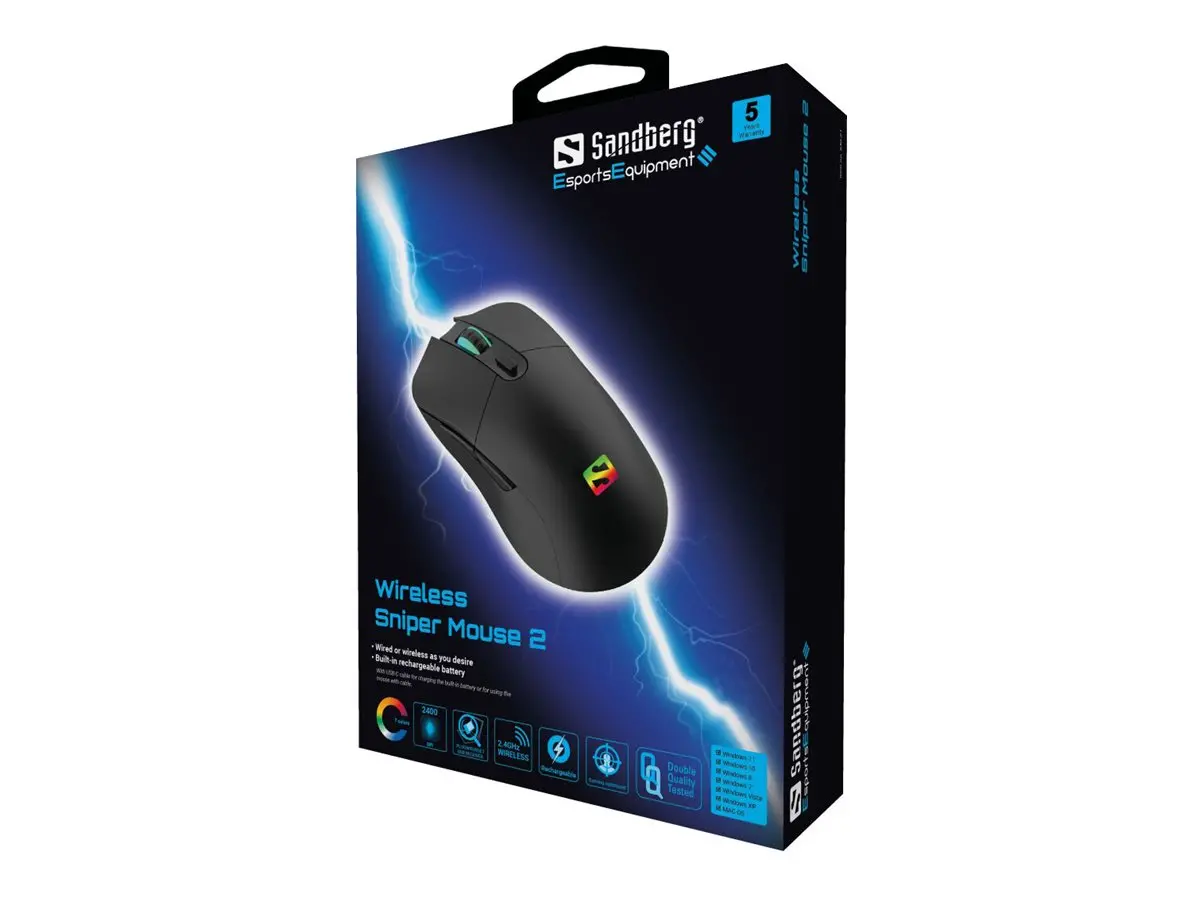 ΠΟΝΤΙΚΙ SANDBERG Wireless Sniper Mouse 2 - Μαύρο - PN 640-21 - image 5