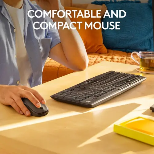 КОМПЛЕКТ МИШКА + КЛАВИАТУРА LOGITECH MK295 US - Wireless / Безжична  - БЕЗ БДС КИРИЛИЗАЦИЯ (WITHOUT BDS CYRILLIC) - Black - PN 920-009800 - 8