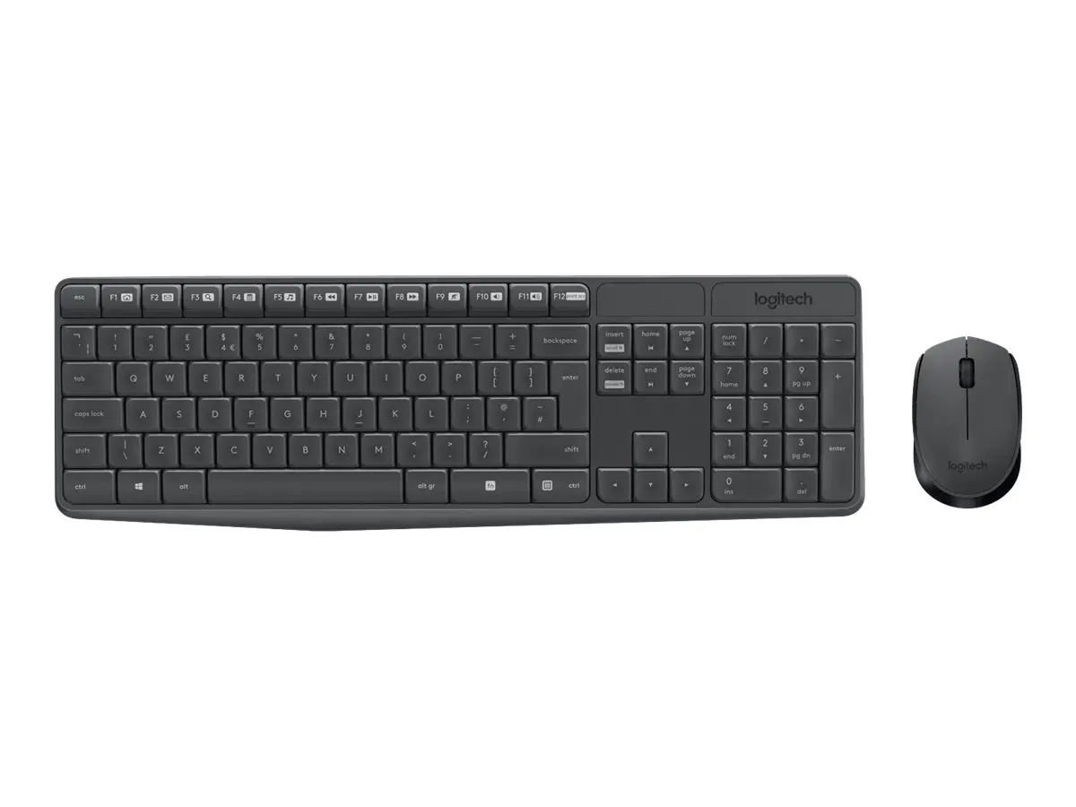 SET MOUSE + TASTATURĂ LOGITECH MK235U - CU CHIRILICĂ BDS - Wireless / Fără fir - Negru - PN 920-007931