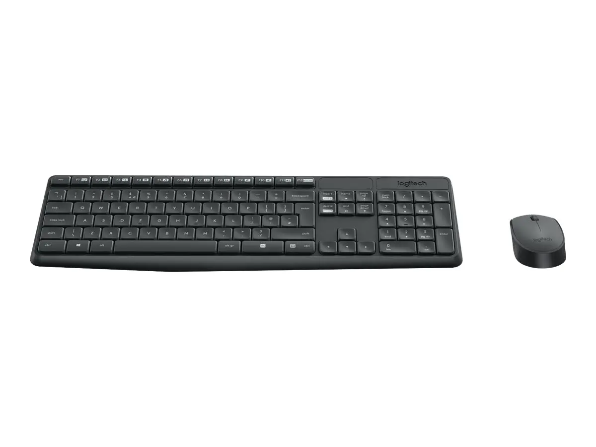 ΣΕΤ ΠΟΝΤΙΚΙ + ΠΛΗΚΤΡΟΛΟΓΙΟ LOGITECH MK235U - ΜΕ ΒΔΣ ΚΥΡΙΛΛΙΚΑ - Ασύρματο - Μαύρο - PN 920-007931 - image 1