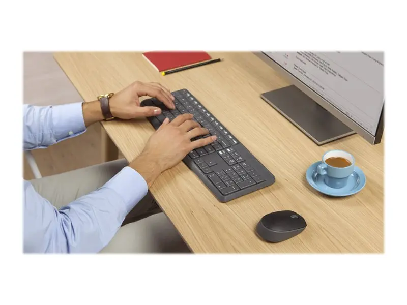 ΣΕΤ ΠΟΝΤΙΚΙ + ΠΛΗΚΤΡΟΛΟΓΙΟ LOGITECH MK235U - ΜΕ ΒΔΣ ΚΥΡΙΛΛΙΚΑ - Ασύρματο - Μαύρο - PN 920-007931 - image 6