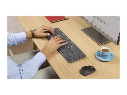 КОМПЛЕКТ МИШКА + КЛАВИАТУРА LOGITECH MK235U - С БДС КИРИЛИЗАЦИЯ - Wireless / Безжична - Black - PN 920-007931 - 7