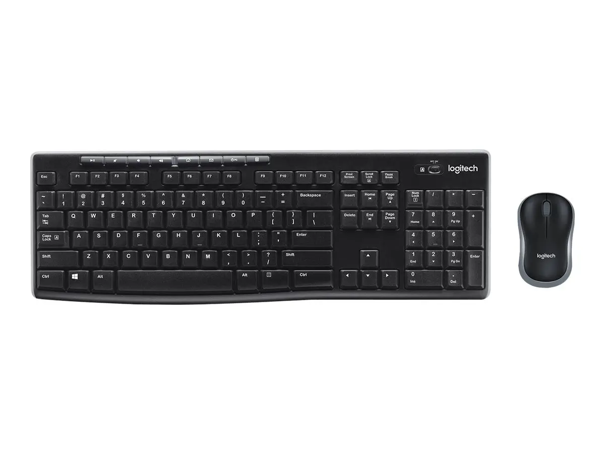ΣΕΤ ΠΟΝΤΙΚΙ + ΠΛΗΚΤΡΟΛΟΓΙΟ LOGITECH MK270 US - Ασύρματο - ΧΩΡΙΣ ΒΔΣ ΚΥΡΙΛΛΙΚΑ (WITHOUT BDS CYRILLIC) - Μαύρο - PN 920-004509