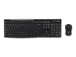 КОМПЛЕКТ МИШКА + КЛАВИАТУРА LOGITECH MK270 US - Wireless / Безжична -  БЕЗ БДС КИРИЛИЗАЦИЯ (WITHOUT BDS CYRILLIC) - Black - PN 920-004509
