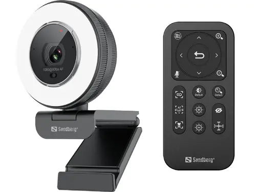 ΚΑΜΕΡΑ WEB SANDBERG Streamer USB Webcam Pro Elite - Μαύρο - PN 134-39 - 1