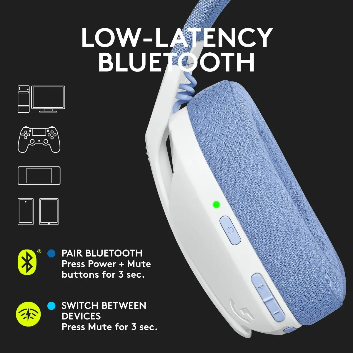 ΑΚΟΥΣΤΙΚΑ GAMING LOGITECH ZG435W - Ασύρματα - Λευκό - PN 981-001074 - image 3