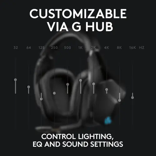 CĂȘTI GAMING LOGITECH ZG935 - Wireless / Fără fir - Negru - PN 981-000744 - 7
