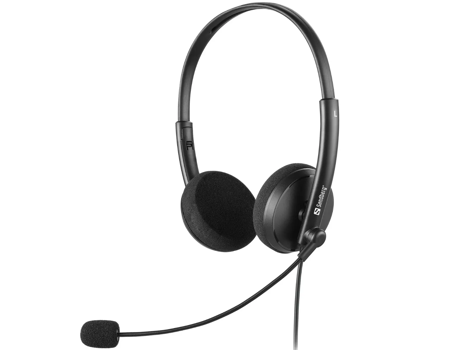 CĂȘTI SANDBERG Saver MiniJack Office - Negru - PN 325-41