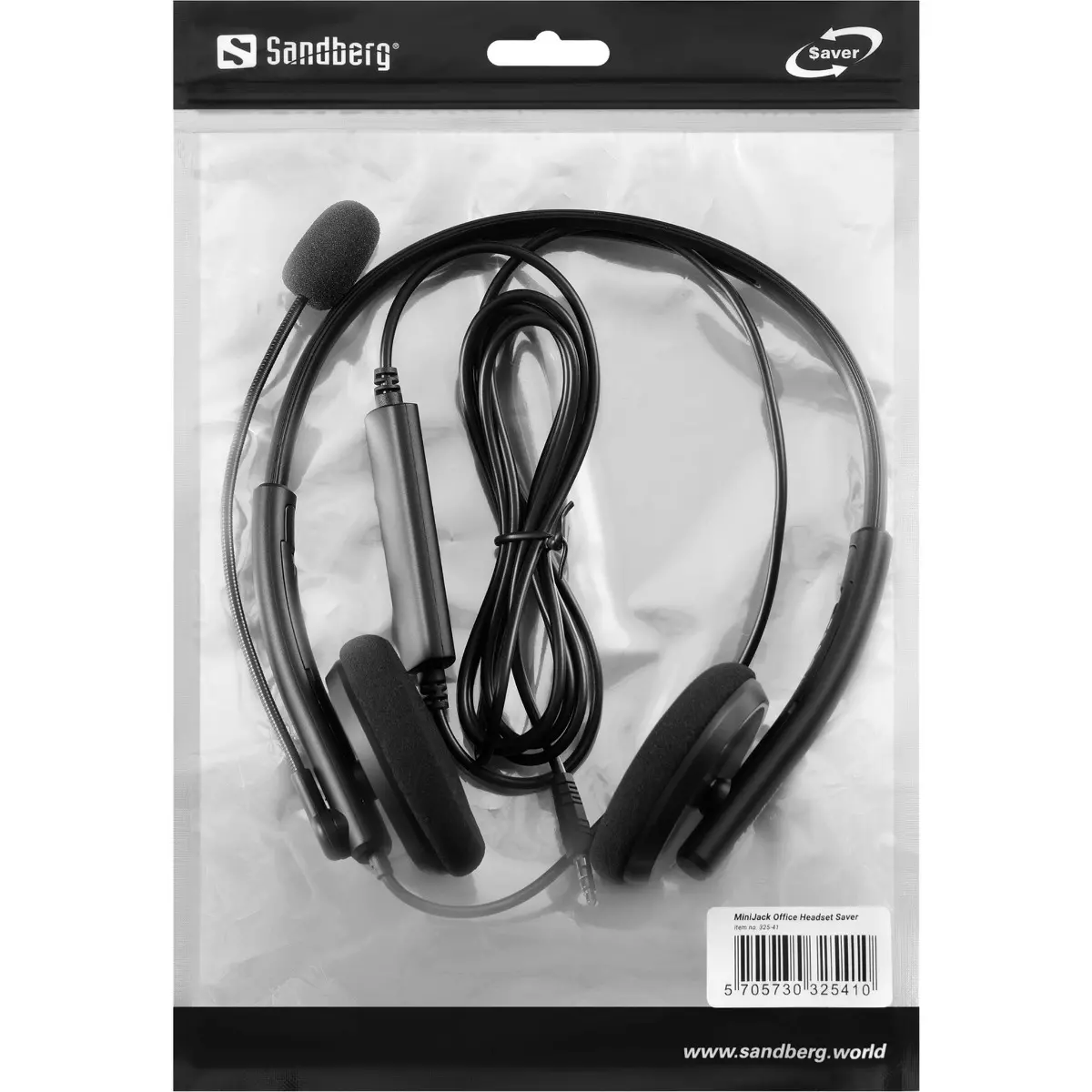 ΑΚΟΥΣΤΙΚΑ SANDBERG Saver MiniJack Office - Μαύρο - PN 325-41 - image 5