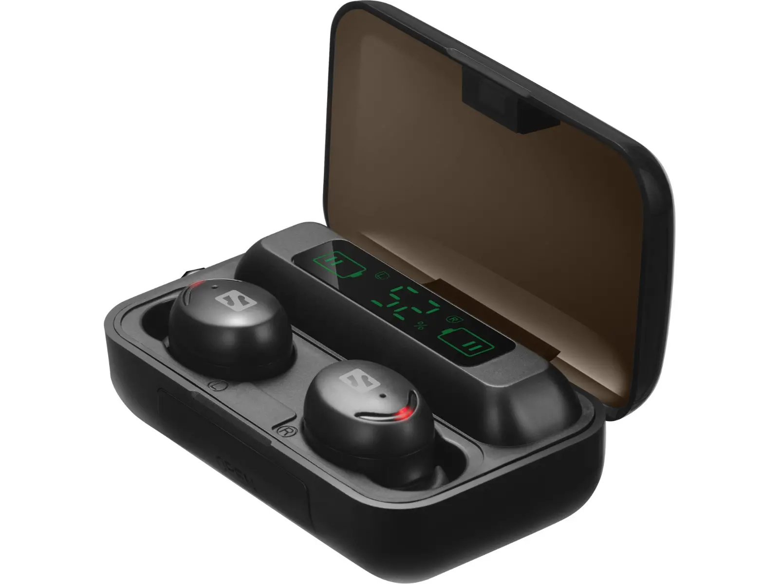 CĂȘTI SANDBERG Wireless Earbuds + Powerbank - Negru - PN 126-38 - image 2