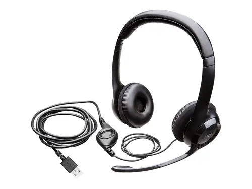 CĂȘTI LOGITECH H390 - CU MICROFON - USB Headset with Noise-Canceling Mic - Negru - PN 981-000406 - 4
