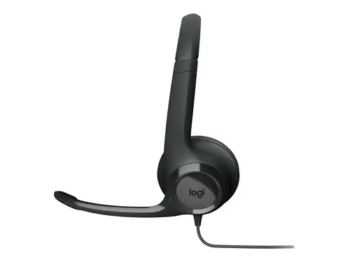 CĂȘTI LOGITECH H390 - CU MICROFON - USB Headset with Noise-Canceling Mic - Negru - PN 981-000406 - 6
