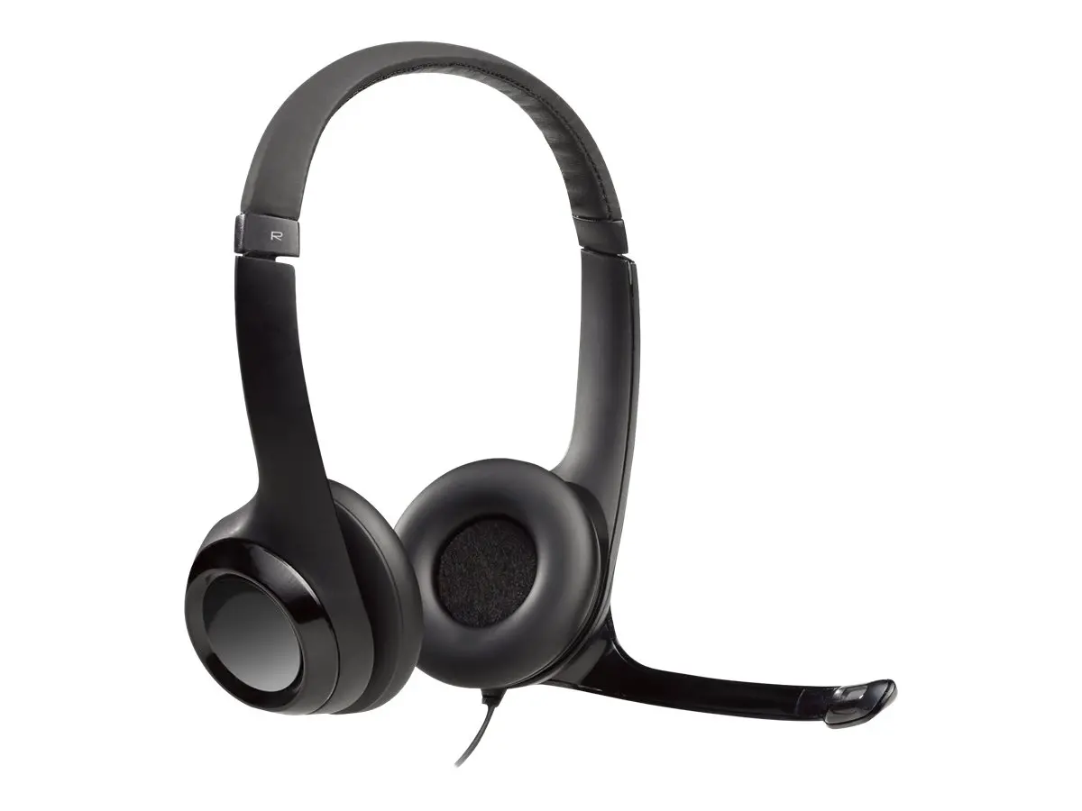 CĂȘTI LOGITECH H390 - CU MICROFON - USB Headset with Noise-Canceling Mic - Negru - PN 981-000406 - image 6
